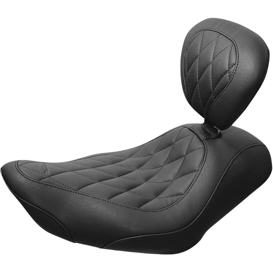 Mustang Wide Tripper Solo シート　ハーレー　ダイナ Mustang Wide Tripper Solo Seat Black Diamond 76762 - J J